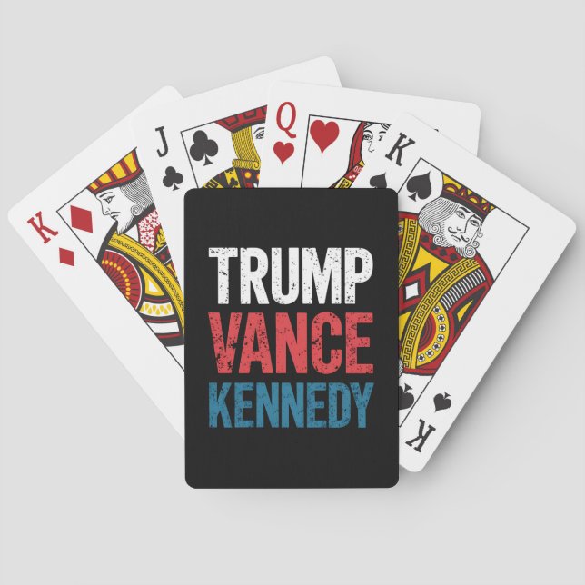 Trump Vance Kennedy 2024 Wahl Spielkarten (Rückseite)