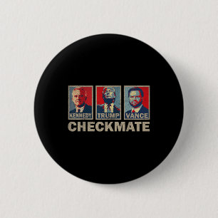 Trump Vance Kennedy Checkmate 2024 Wahlrepublik Button