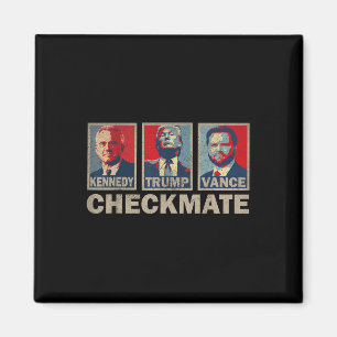 Trump Vance Kennedy Checkmate 2024 Wahlrepublik Magnet