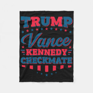 Trump Vance Kennedy Checkmate 2025 Wahl Republ Fleecedecke