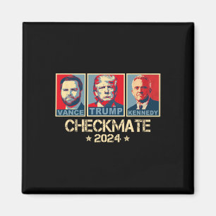 Trump Vance Kennedy Checkmate 2025 Wahl Republ Magnet