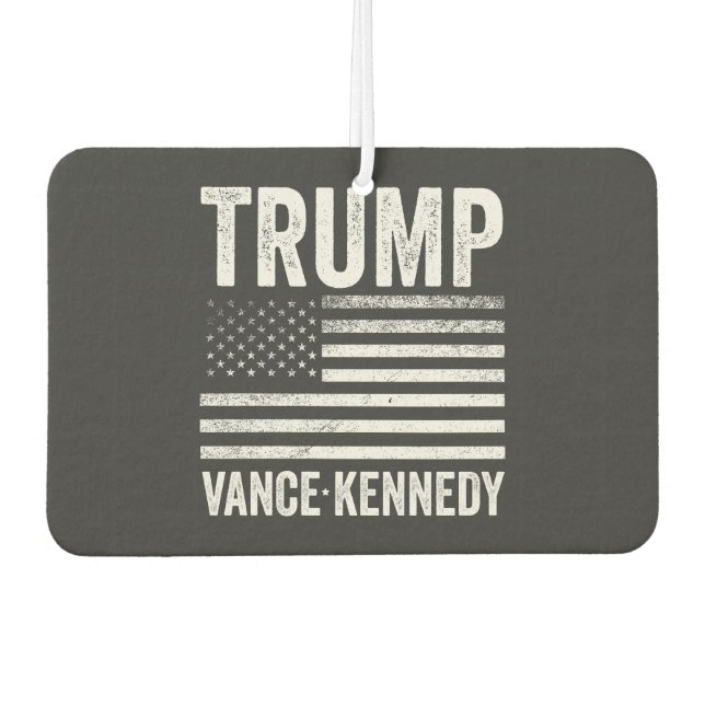 Trump Vance Kennedy Election 2024 American Flag Autolufterfrischer (Vorderseite)