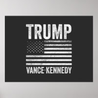 Trump Vance Kennedy Election 2024 American Flag