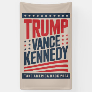 Trump Vance Kennedy holen Amerika zurück 2024  Banner