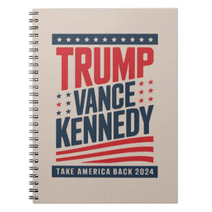 Trump Vance Kennedy Holt Amerika zurück 2024  Notizblock