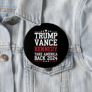 Trump Vance Kennedy Holt Amerika zurück Button