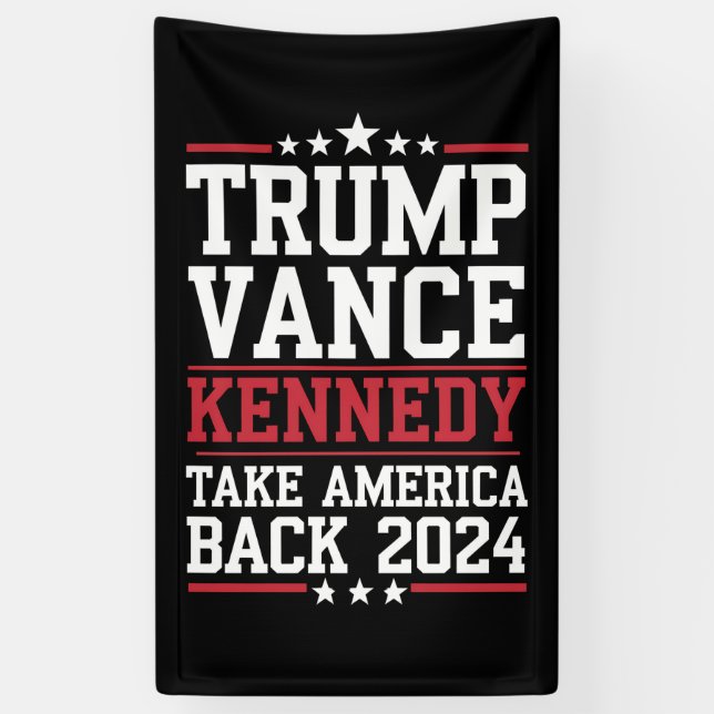 Trump Vance Kennedy nimmt Amerika wieder zurück Banner (Vertikal)