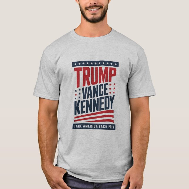 Trump Vance Kennedy nimmt Amerika zurück im Jahr 2 T-Shirt (Vorderseite)