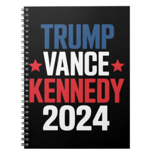 Trump Vance Kennedy Präsident 2024 Wahl Notizblock