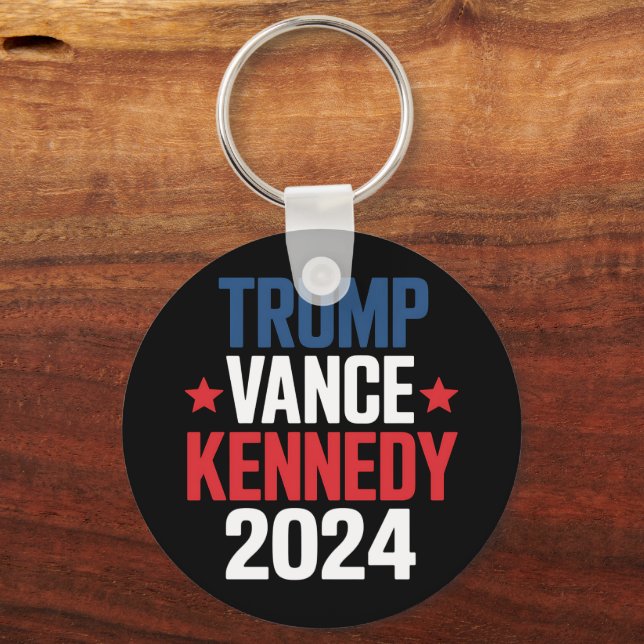 Trump Vance Kennedy Präsident 2024 Wahl Schlüsselanhänger (Vorderseite)