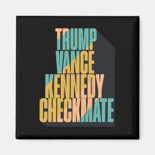 Trump Vance Kennedy Schachmatt 2025 Wahl Republ Magnet