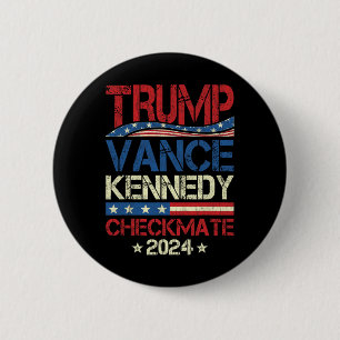 Trump Vance Kennedy Schachmatt Wahl Republikaner Button