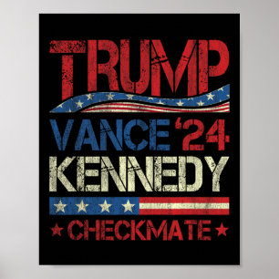 Trump Vance Kennedy Schachmatt Wahl Republikaner  Poster