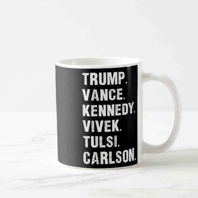 Trump Vance Kennedy Vivek Tulsi Carlson Kaffeetasse (Rechts)
