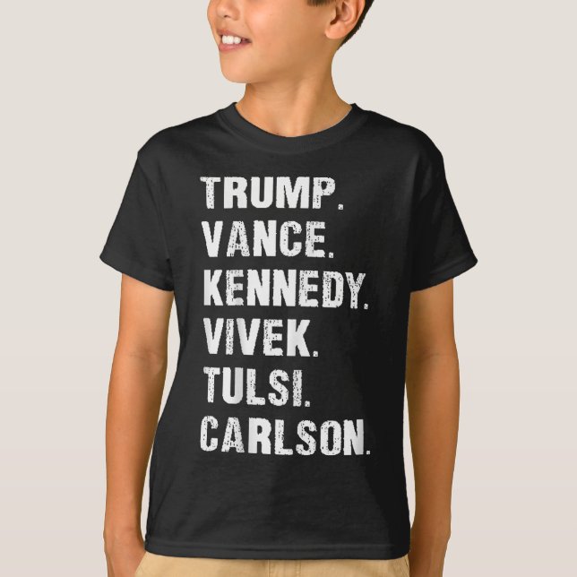 Trump Vance Kennedy Vivek Tulsi Carlson T-Shirt (Vorderseite)