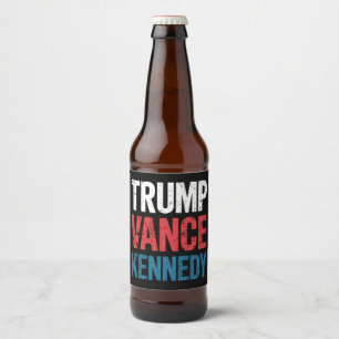 Trump Vance Kennedy Wahl 2024 Bierflaschenetikett
