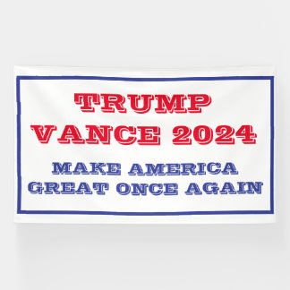 Trump Vance macht Amerika wieder groß Banner