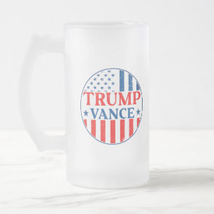 Trump Vance Mattglas Bierglas