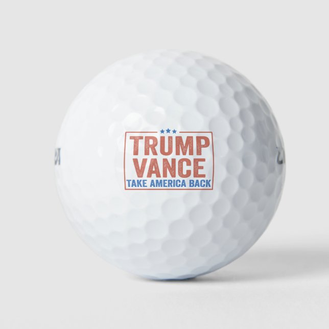 Trump Vance Nimm America Back Election Vote USA Golfball (Vorderseite)