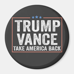 Trump Vance Nimm America Back Election Vote USA Magnet