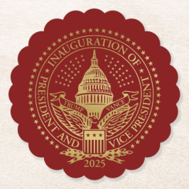 Trump Vance Präsident Einweihung des Logos Untersetzer