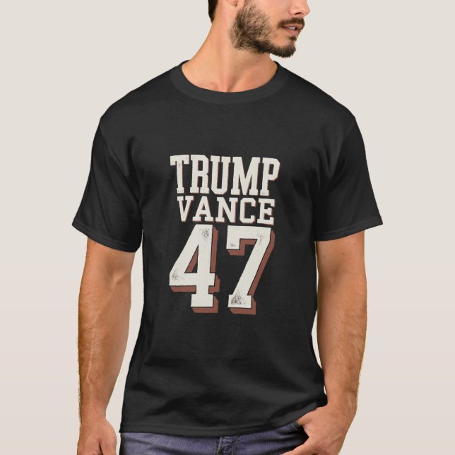 Trump Vance Präsident Vintag Trump gewinnt T-Shirt (Vorderseite)