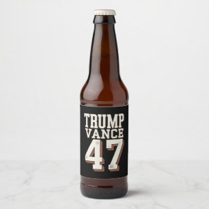 Trump Vance Präsident Vintage Trump Gewinnt Bierflaschenetikett