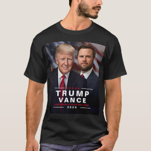 Trump Vance Präsidentschaftskampagne 2024 T-Shirt