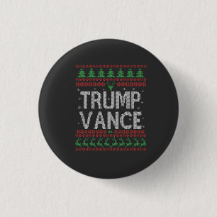 Trump Vance Republikaner Ugly Christmas Sweater Xm Button
