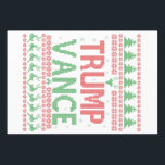 Trump Vance Republikaner Ugly Christmas Sweater Xm Geschenkpapier Set<br><div class="desc">Trumpf,  Wahl 2024,  Präsidentschaftswahlkampf,  Trumpf-Vance-Wahl,  Trump-Vance-Präsidentschaft,  Trump-Vance 2024,  Trumpf-Kampagne,  Vance-Kampagne,  Präsidentschaftswahl,  Trump-Vance Präsidentschaftswahl</div>