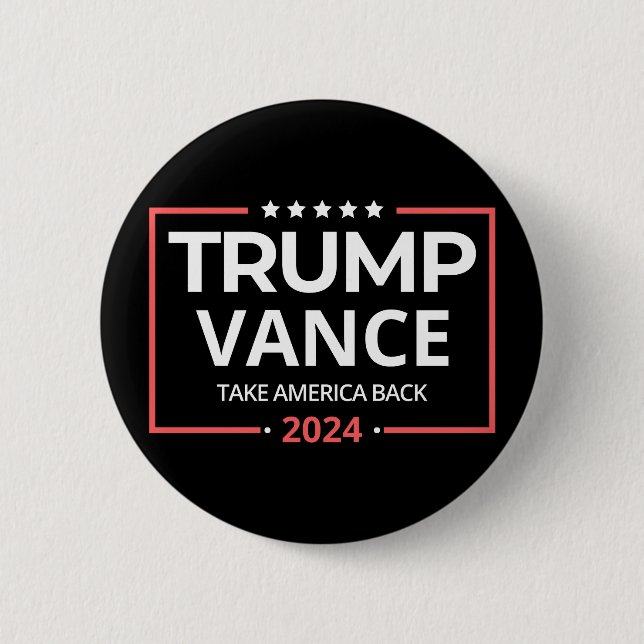 Trump Vance , Trump Vance 2024, nimmt Amerika zurü Button (Vorderseite)