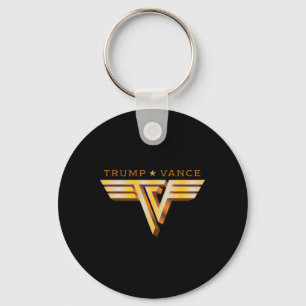 Trump Vance Tv Rocker Gold Logo Vintage Trump Vanc Schlüsselanhänger