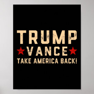 Trump Vance (vorne und Byck) Es wird ein Verbreche Poster