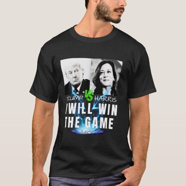 Trump Vance VS Kamala Harris Waltz 2024 I will Win T-Shirt (Vorderseite)