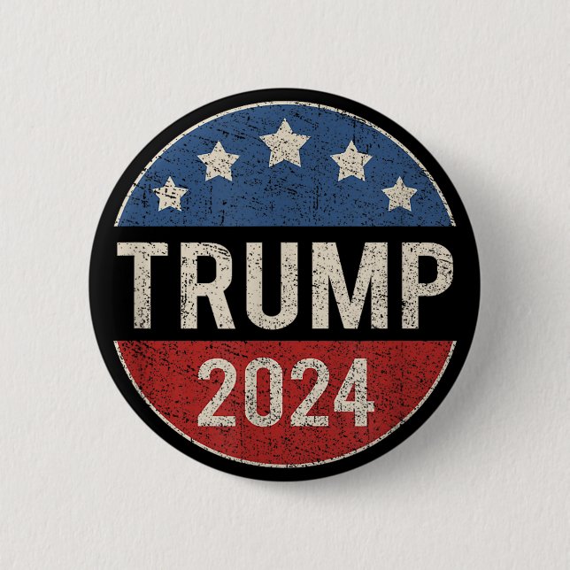 Trump Vance Wahl 2024 Button (Vorderseite)