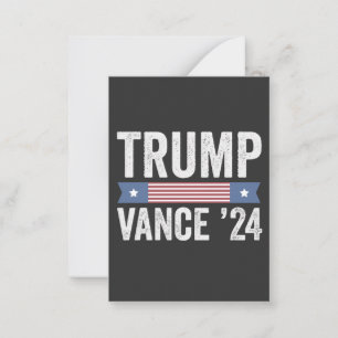 Trump Vance Wahl hässlicher Weihnachtspullover Mitteilungskarte