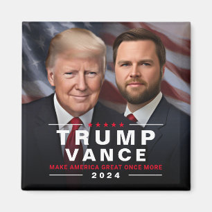 Trump Vance Wahlkampf 2024 Präsident Magnet