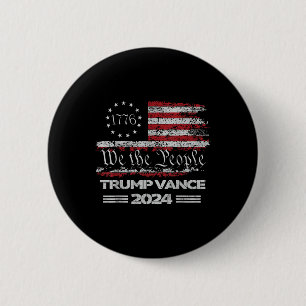 Trump Vance We the People 47. Präsident Trump gewa Button
