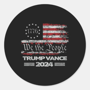 Trump Vance We the People 47. Präsident Trump gewa Runder Aufkleber
