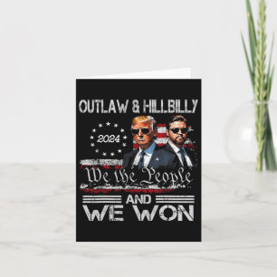 Trump Vance We Won Win Einweihung Tag 2025 47. Karte