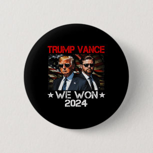 Trump Vance Wir Gewannen Gewinnen Amtseinführungs  Button