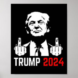 Trump verhaftet diese Fingers 2024 Amerika USA Fla Poster