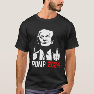Trump verhaftet diese Fingers 2024 Amerika USA Fla T-Shirt
