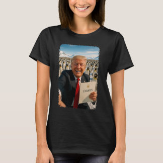Trump verhängt Zoll auf Pinguin Ironische Politik  T-Shirt