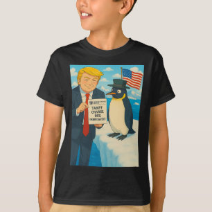 Trump verhängt Zölle auf Pinguine-Anime-Politik T-Shirt