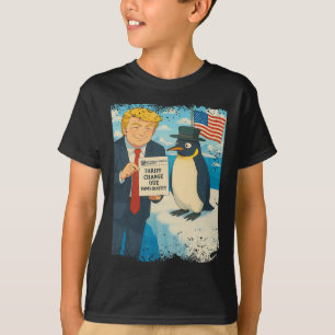 Trump verhängt Zollpinguin-Anime-Politik D T-Shirt