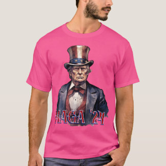 Trump verkleidete sich als Uncle Sam Maga '24 T-Shirt