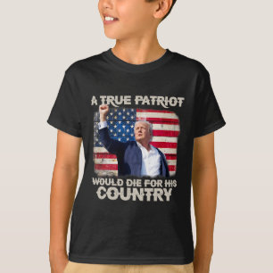 Trump verpasste mir Pennsylvania Rally Patriot USA T-Shirt