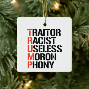 Trump Verräter Keramikornament