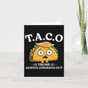 Trump versteckt Taco Funny Taco Trump Sh Karte